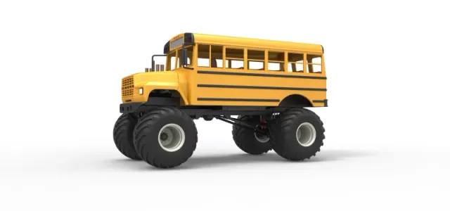 Vintage School bus Monster Truck Scale 1:25 — Фото 2 из 26