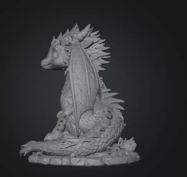 Blossom Baby Dragon STL File for 3D Print — Фото 9 из 15