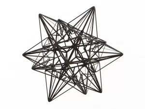 Wireframe Shape Great Icosahedron