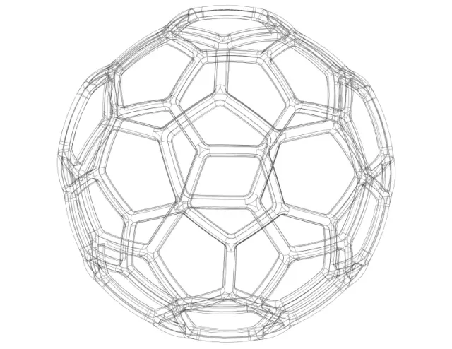 Wireframe Shape Geometric Soccer Ball — Фото 3 из 7