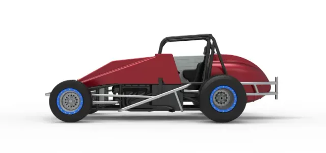Vintage Dirt Silver Crown Car Scale 1:25 — Image 9 of 30