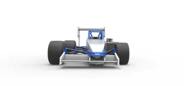 Supermodified front engine race car V4 Scale 1:25 — Фото 7 из 31