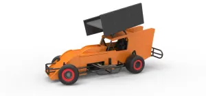 Southern Wing Modified Stock car while turning Scale 1:25