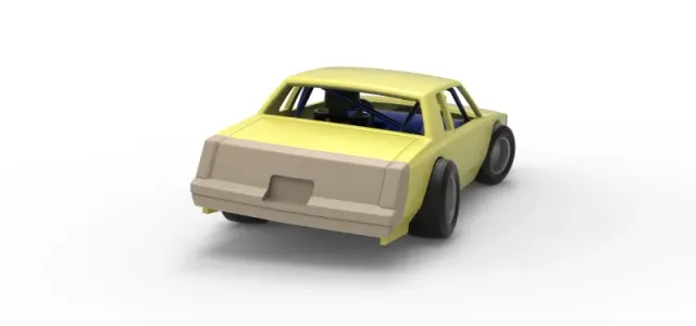 Vintage Dirt late model race car while turning Scale 1:25 — Image 18 of 30