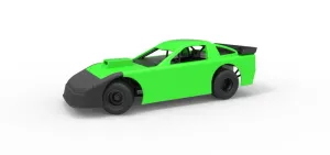 New Zealand Super Saloon race car while turning Scale 1:25