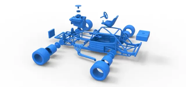 Vintage Asphalt Modified stock car Base V5 Scale 1:25 — Фото 26 из 27
