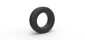 Semi truck tire 13 Scale 1:25