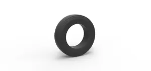 Semi truck slick tire Scale 1:25
