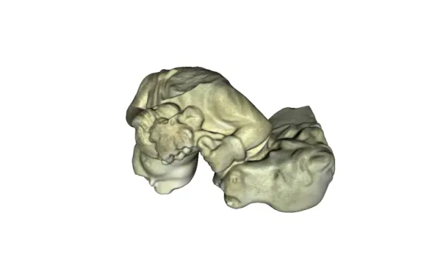 Detail from sculpture of Dionysus — Image 3 of 5