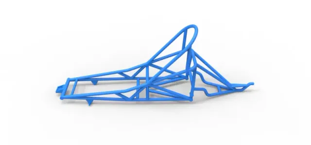 Frame of old school Front engine dragster Version 6 Scale 1:25 — Image 7 of 12