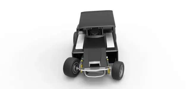 Vintage Dirt Modified stock car V6 while turning Scale 1:25 — Фото 8 из 31