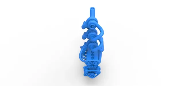 Diecast Triple Turbo straight-six engine Scale 1:25 — Фото 5 из 20