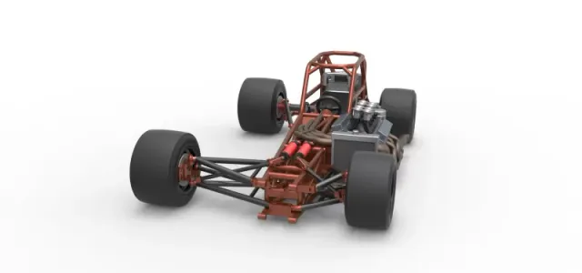 Supermodified front engine race car Base Version 3 Scale 1:25 — Image 5 of 31