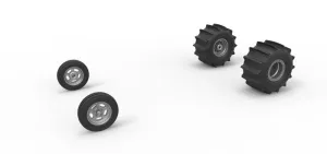 Wheel set of Dirt Dragster Scale 1:25