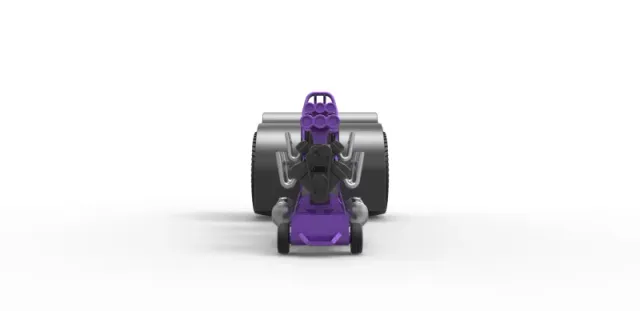 Diecast Pulling tractor with 3 engines V8 Scale 1 to 25 — Image 5 of 30