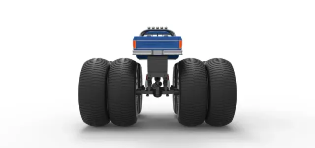 Diecast vintage Monster Truck with double wheels Scale 1:25 — Image 16 of 28