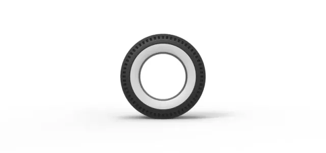 Whitewall rear tire of vintage dragster Version 8 Scale 1:25 — Фото 5 из 10