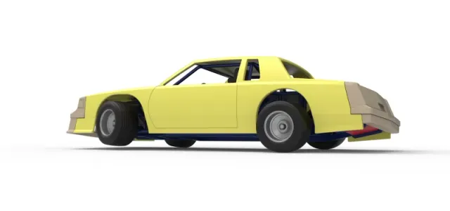 Vintage Dirt late model race car while turning Scale 1:25 — Image 13 of 30