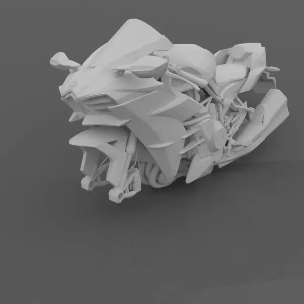 Kawasaki Ninja H2 3D Printed Motorcycle Model — Фото 5 из 8