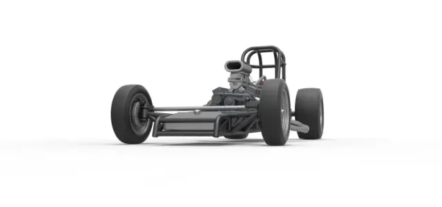 Vintage Front engine dragster Base Version 4 Scale 1:25 — Фото 6 из 26