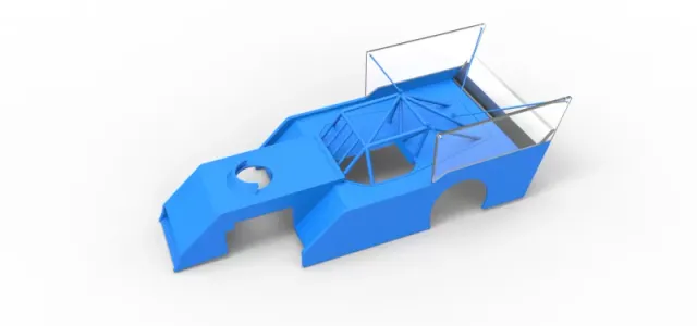 Shell of Outlaw Figure 8 Modified stock car Scale 1:25 — Image 2 of 22