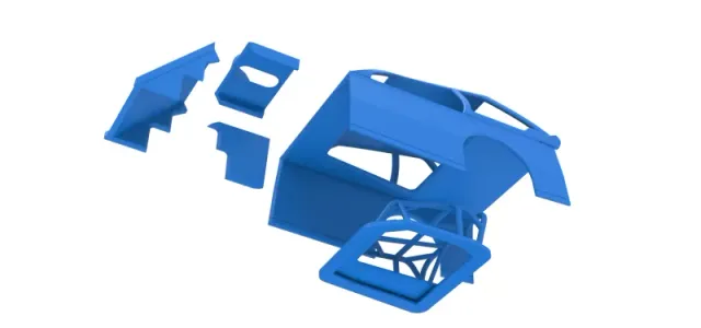 Shell of Mod Lite Race car Version 2 Scale 1:25 — Фото 18 из 20