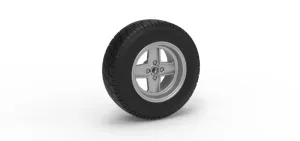 Rear wheel of BriSCA Formula 2 Stock Car Scale 1:25