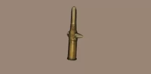 Cartridge penetrated by enemy bullet