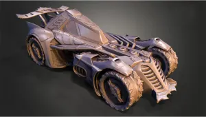 3D Printed Batmobile Model