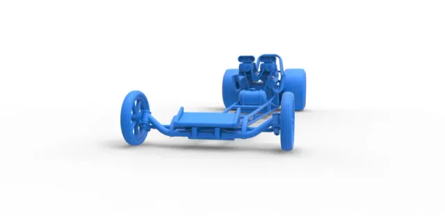 Front engine dragster with double supercharged V8 Scale 1:25 — Фото 15 из 31