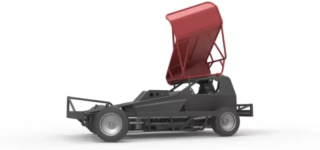 BriSCA Formula 1 Stock Car for Dirt while turning Scale 1:25 — Фото 2 из 31