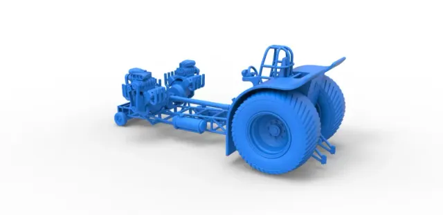 Diecast Pulling tractor with 3 engines V8 Version 5 Scale 1:25 — Фото 20 из 29