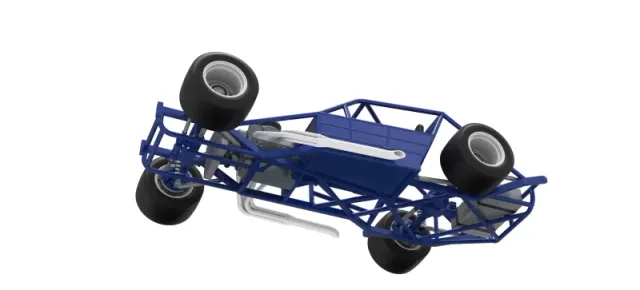 Vintage Asphalt Modified stock car Base V6 Scale 1:25 — Фото 3 из 30