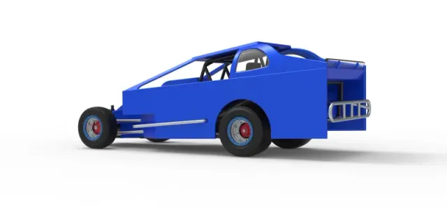 Northeast Dirt Modified stock car Version 2 Scale 1:25 — Фото 13 из 30