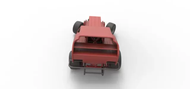 Vintage Dirt Modified stock car Version 4 while turning 1:25 — Фото 17 из 31