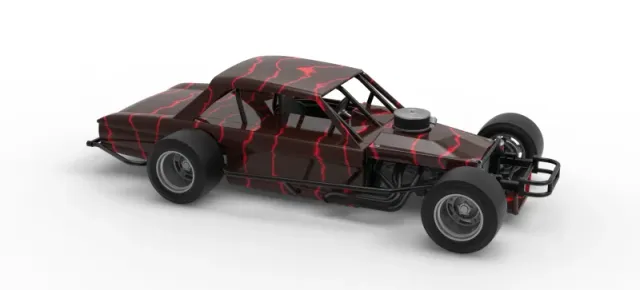 Vintage Asphalt Modified stock car V13 Scale 1:25 — Фото 24 из 30