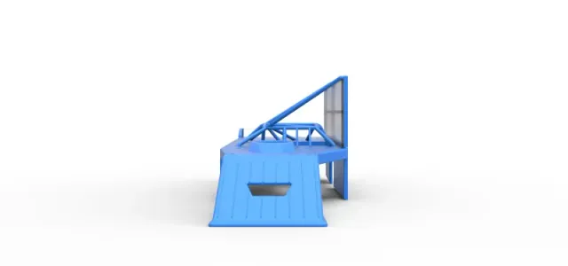 Shell of Asphalt Modified stock car with side wing Scale 1:25 — Image 5 of 27