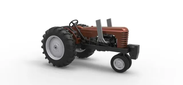 Vintage Small block Pulling tractor Version 4 Scale 1:25 — Фото 20 из 30