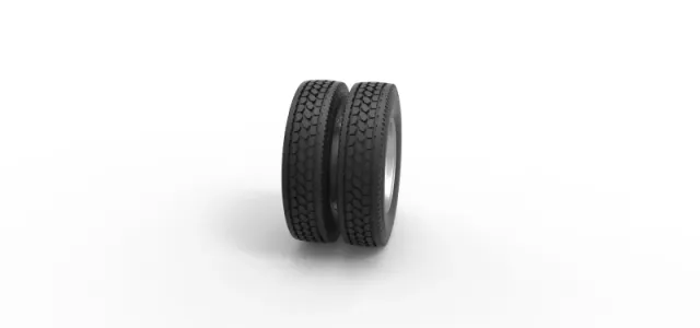 2 Hole double wheel of trailer Scale 1:25 — Фото 3 из 11