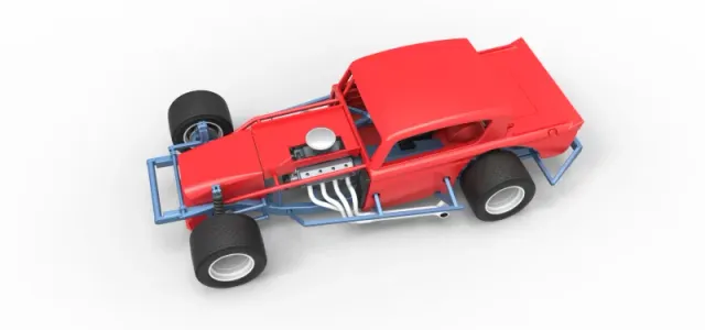 Vintage Asphalt Modified stock car V9 Scale 1:25 — Фото 4 из 29