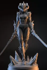 3D Printable Ekdhal - The Assassin with Dragon Blood