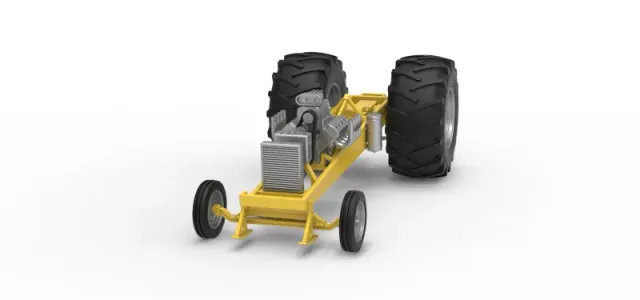 Vintage Pulling tractor Base Version 2 Scale 1:25 — Фото 5 из 24