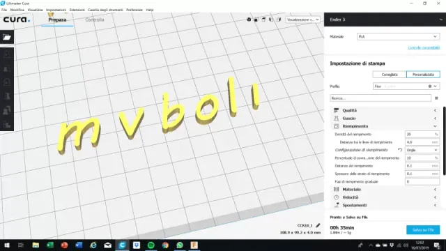 MVBOLI font lowercase 3D letters STL file — Image 2 of 4