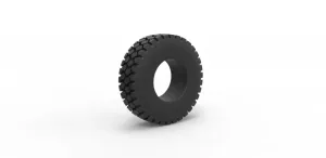 Diecast military truck tire Scale 1 to 25