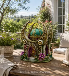 Celestial Moon Temple STL File for 3D Printing