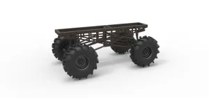 Chassis of Redneck Rave Mud truck Scale 1:25