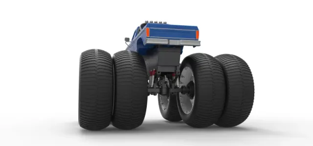 Diecast vintage Monster Truck with double wheels Scale 1:25 — Image 15 of 28