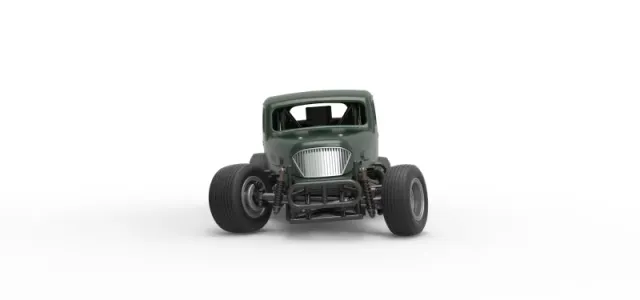 Vintage Dirt Modified stock car while turning Scale 1:25 — Image 7 of 30