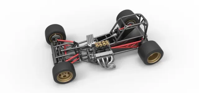Supermodified front engine race car Base Scale 1:25 — Фото 4 из 31