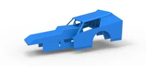 Shell of Vintage Dirt Modified stock car Version 8 Scale 1:25